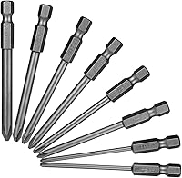 Vista 5 de Rocaris Juego de 8 destornilladores eléctricos magnéticos de 3 pulgadas con cruz hexagonal Phillips