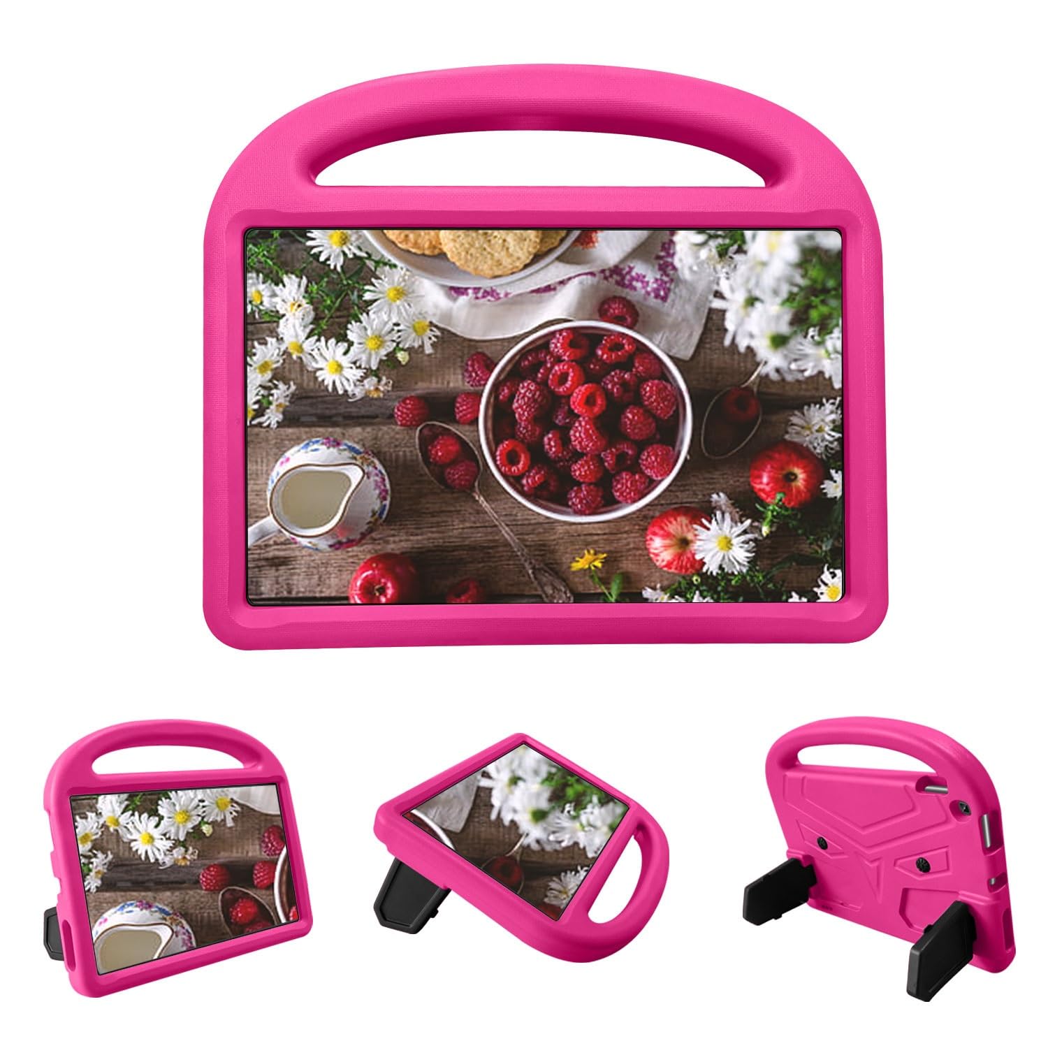 Pokrywa tabletu Etui na tablet dla dzieci kompatybilne z Kindle Fire HD10 (wydanie 2020/2019/2017) - Wytrzymała, lekka, odporna na wstrząsy pianka EVA, uchwyt ochronny, osłona stojaka Strona główna ta