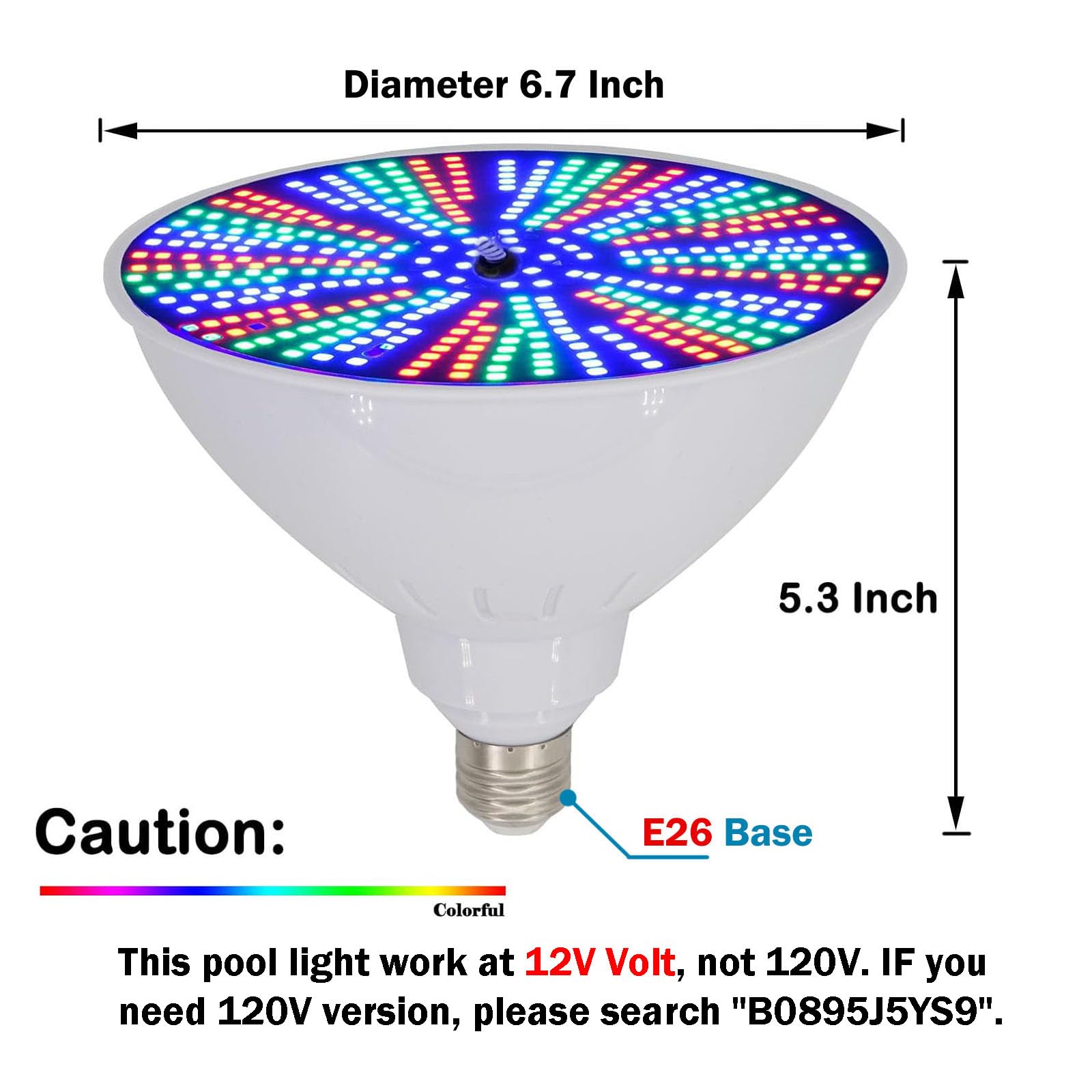 Amazon.com : Pool Lights, 12V 40W RGB Color Changing Underwater