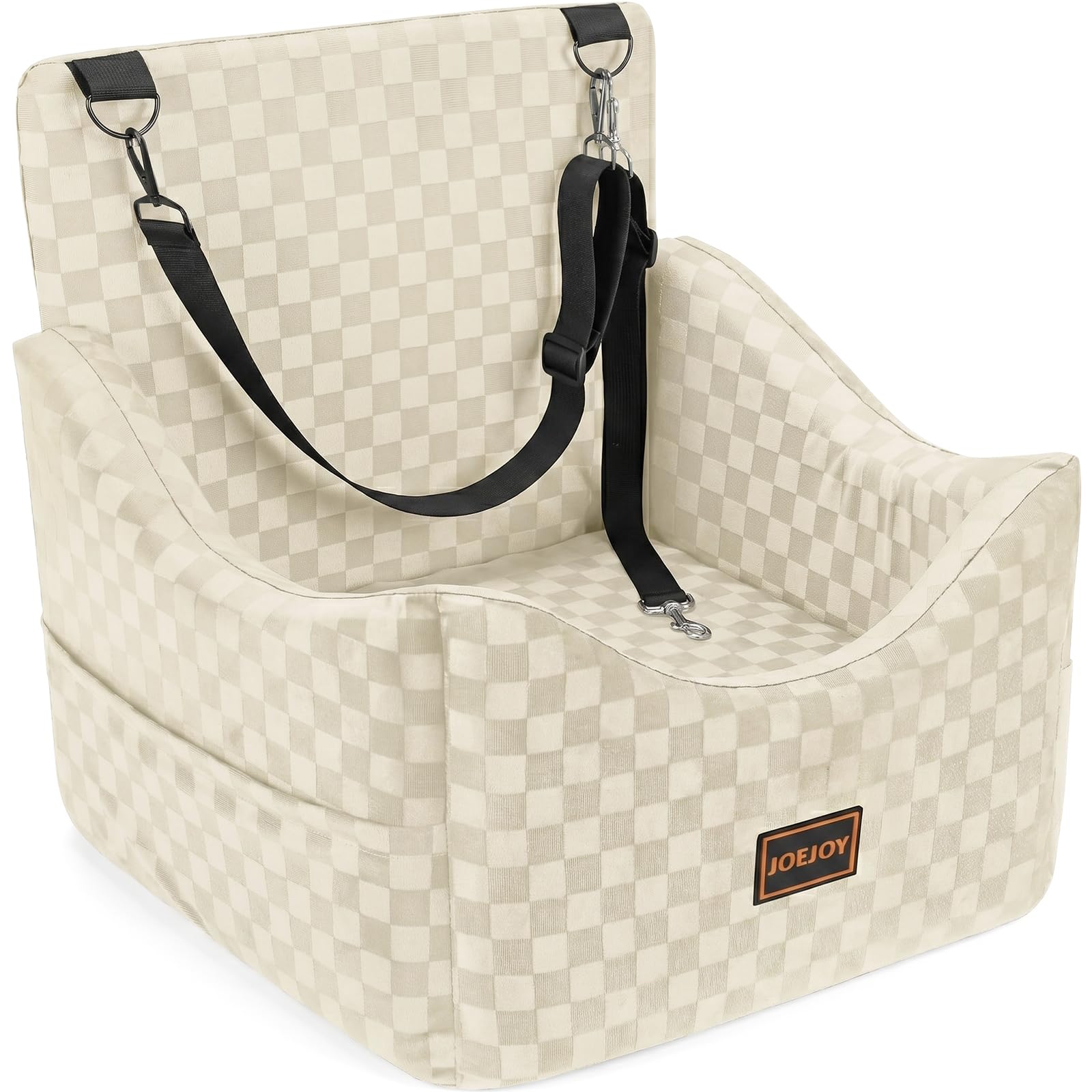 Photo 1 of JOEJOY Elevated Dog Car Seat - Medium, Beige