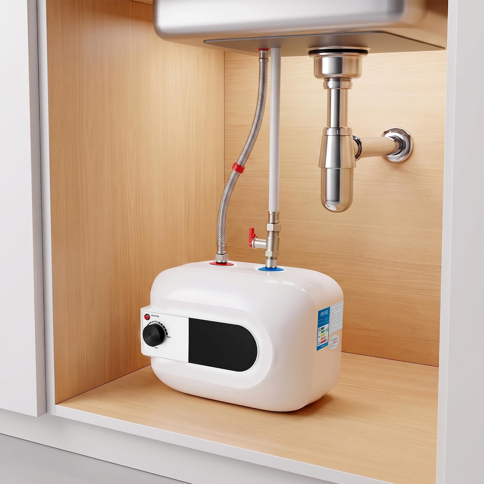 Scaldabagno da 6 l, 1500 W, da 0 a 65 °C