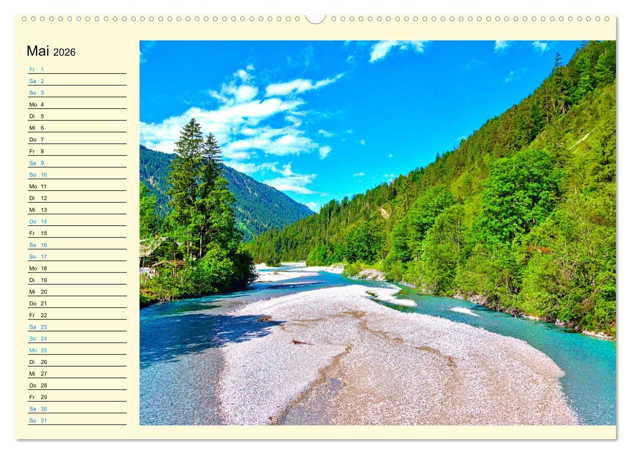 Bayern - Idylle zwischen Allgäu und Bayerischen Alpen (hochwertiger Premium Wandkalender 2026 DIN A2 quer), Kunstdruck in Hochglanz: Impressionen aus Bayerns Alpenvorland (CALVENDO Natur)