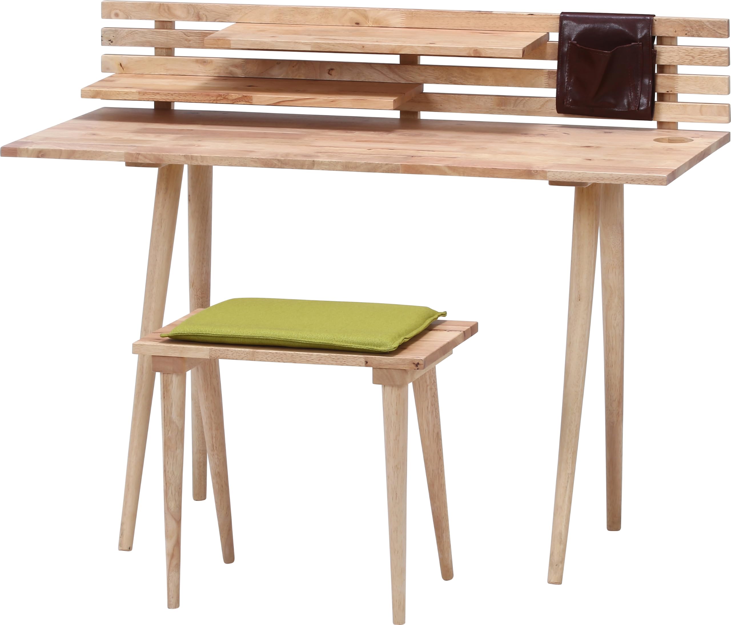 Amazon.co.jp: 不二貿易 学習 デスク 幅120cm ナチュラル 棚付き  