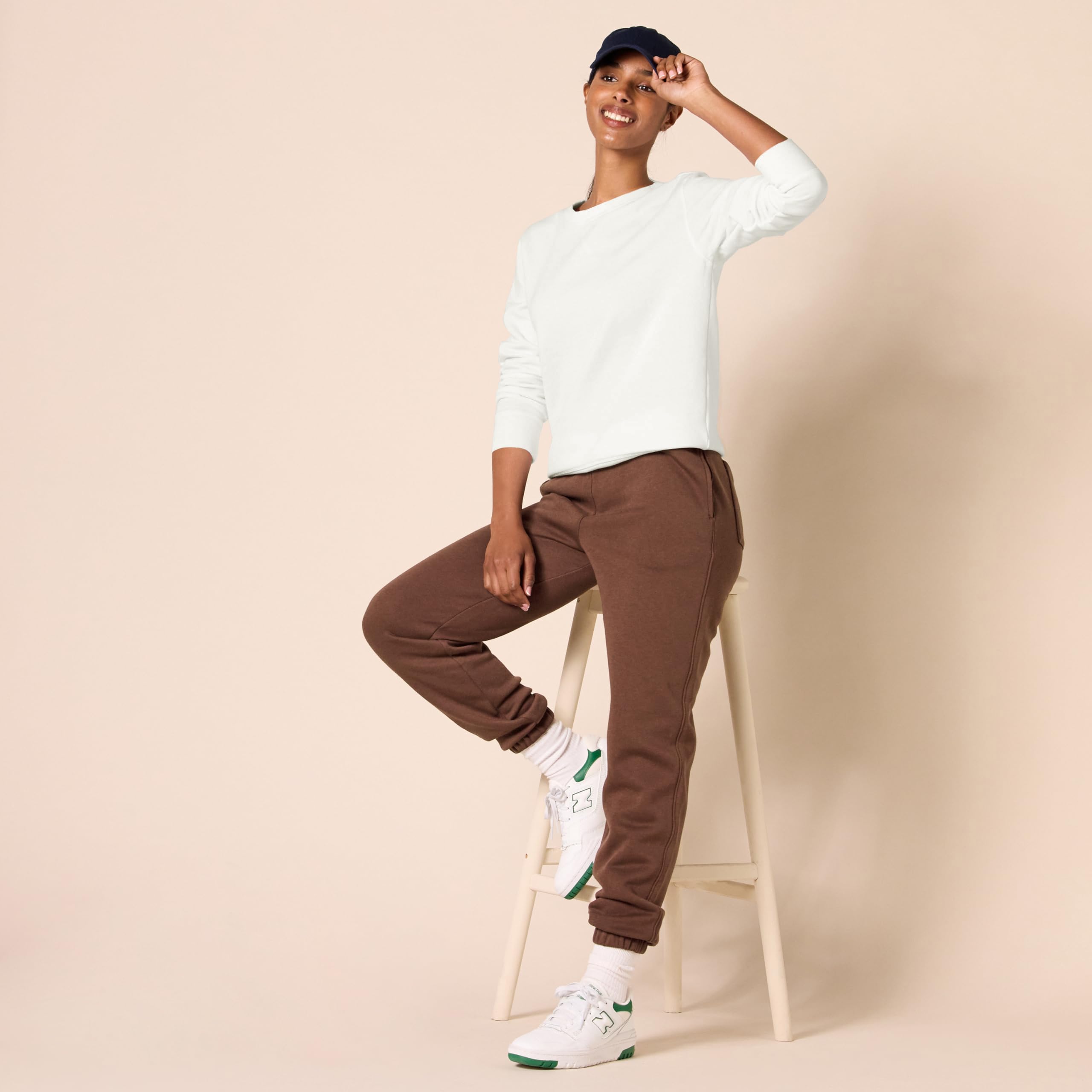 Amazon Essentials Felpa in Pile Girocollo (Disponibile in Taglie Forti) Donna