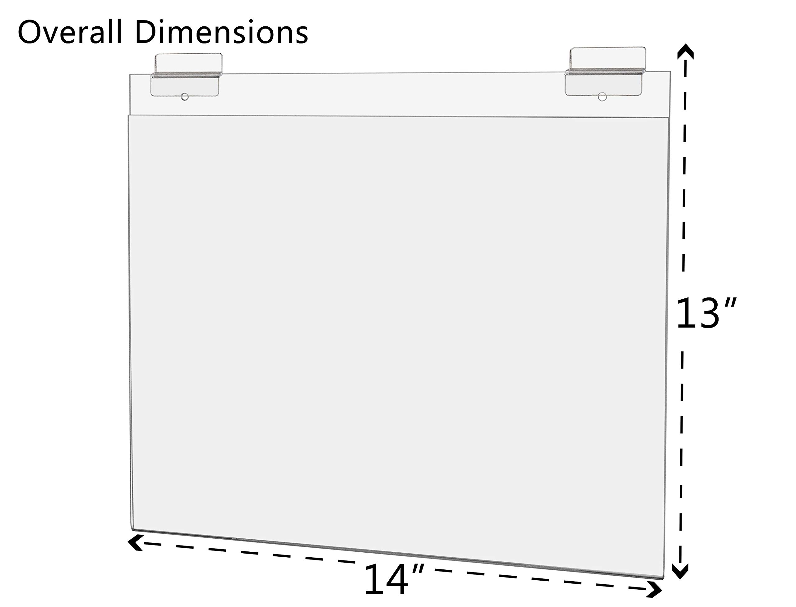 Marketing Holders 4 Pack Slatwall Sign Holder 14