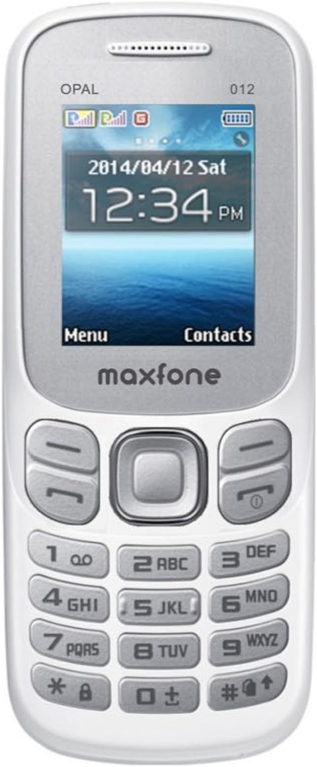 Maxfone Opal O-12 Dual SIM Mobile 1000mAh Phone(White)