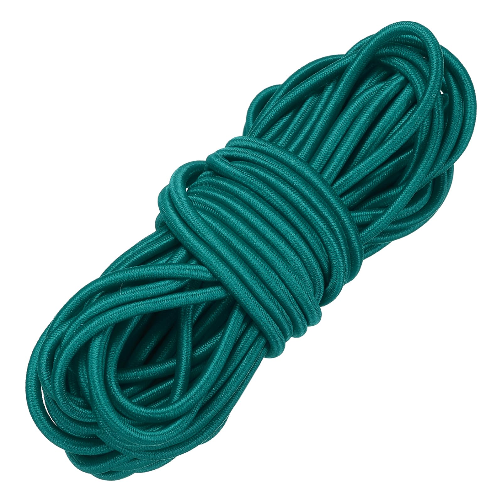 PATIKIL Elastic Bungee Cord, 3mm x 10m Heavy Duty Polyester Bungee Shock Cords Kayak Stretch String Rope for Kayak Strap Tarp Tie Boating Tent Camping DIY Craft, Lake Blue
