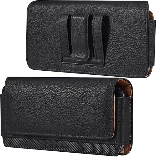 Funda para teléfono Samsung Galaxy Z Fold 5 4 3OnePlus Open 2023 con clip para cinturón y bucle de cuero, funda clásica de piel sintética Z Fold 5,