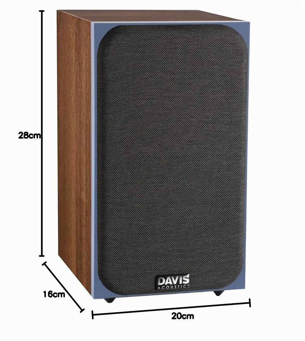 Davis Acoustics Ariane 1 Bleu/Noyer - Enceinte Bibliothèque (la Paire)