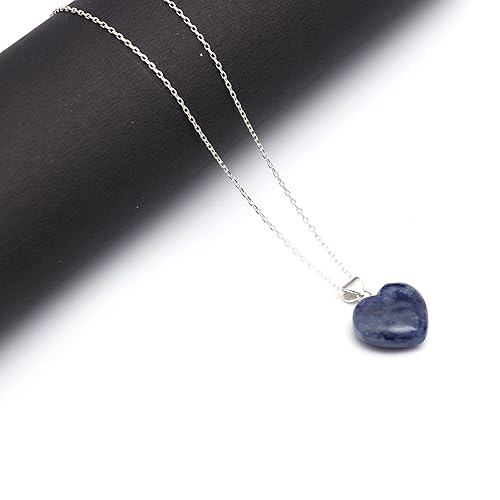 Miniatura 18 de Moonstone Necklace for Women, Heart Pendant Necklace, New Beginning Necklace, June Birthstone Jewelry Party Wear 925 Silver 16+2 inch Adjustable