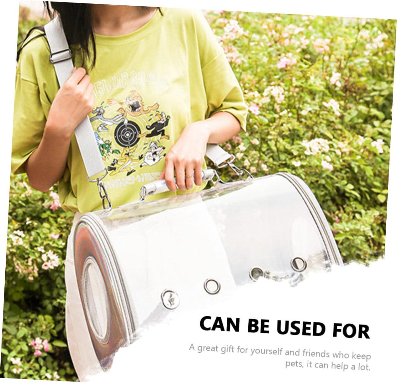 Transparent Parrot Carrier Bag Detachable Rack Lightweight and Convenient Travel Pouch for Birds for Outdoor Adventures and Easy Monitoring of Pets