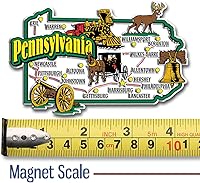 Vista 2 de Imán de mapa estatal jumbo