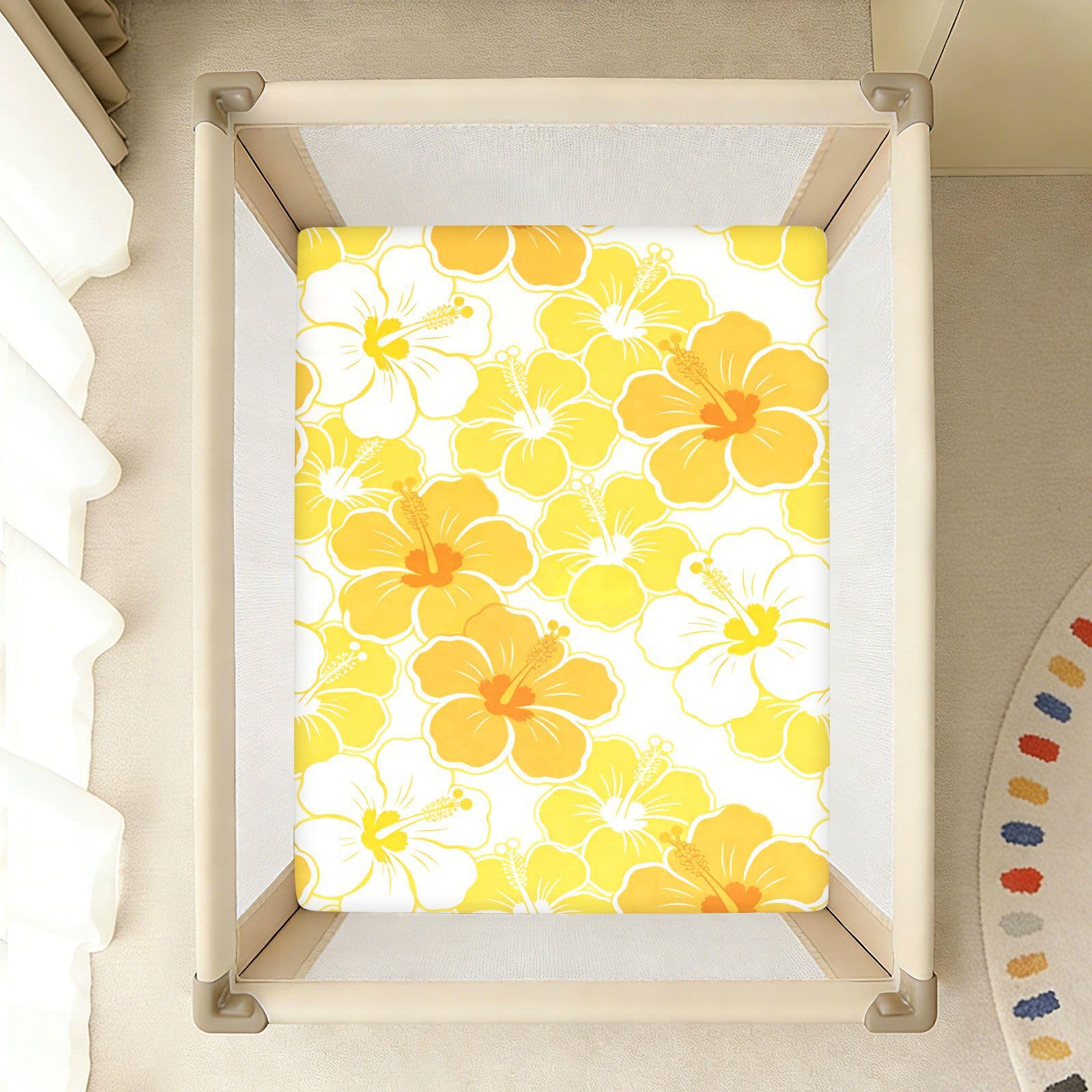 Sábanas para cuna de bebé, niños y niñas, de algodón, suave, elástica, para decoración de guardería, 1 paquete