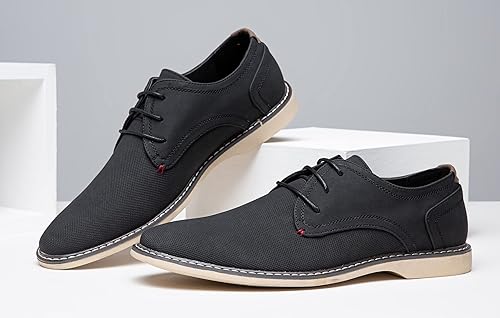Miniatura 7 de Jousen Zapatos de vestir casuales para hombre, zapatos de vestir clásicos de negocios retro para hombres