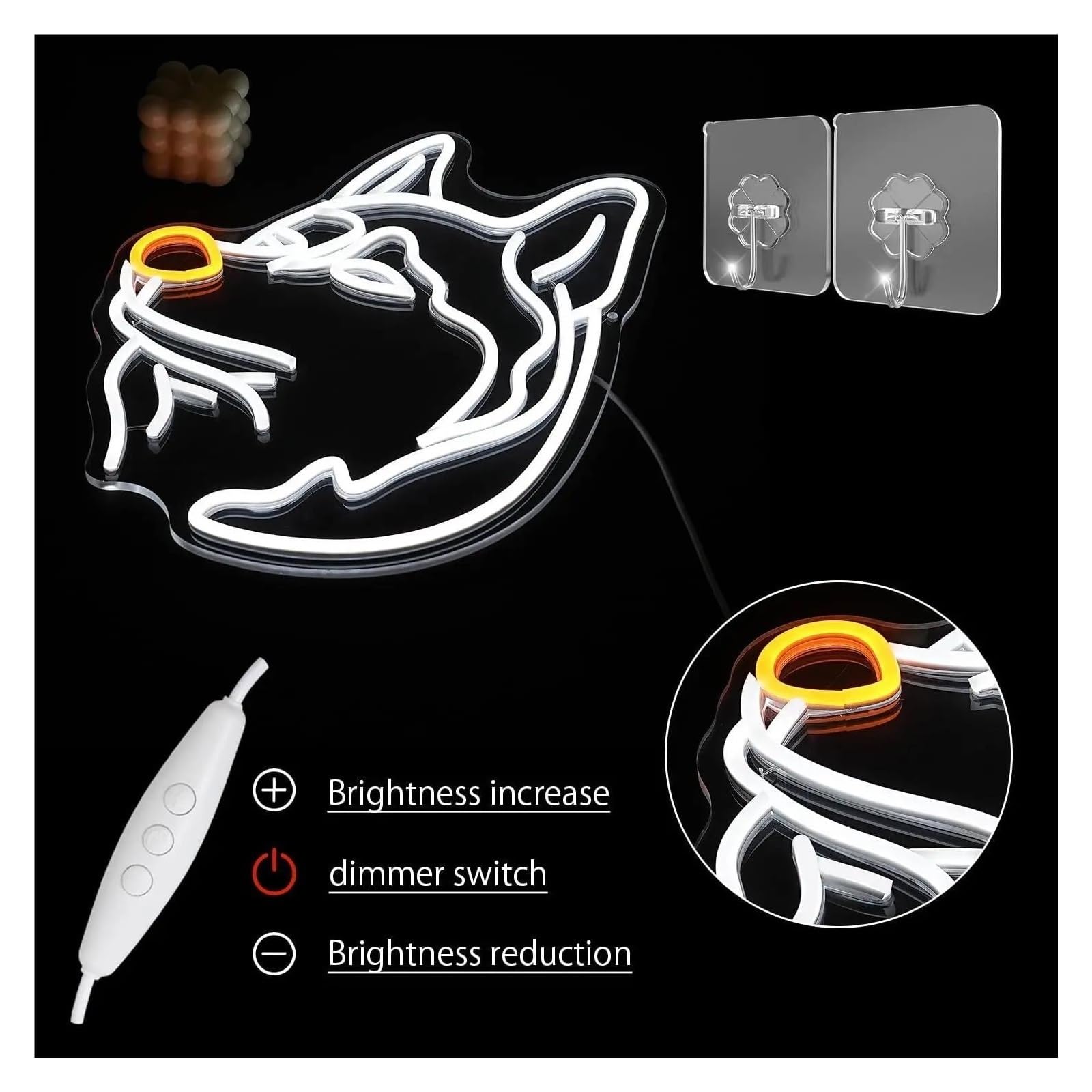 Insegna luminosa al neon Negozio di animali Cuccia per cani Per ospedale Zoo Soggiorno Hotel Bar Decorazione da parete