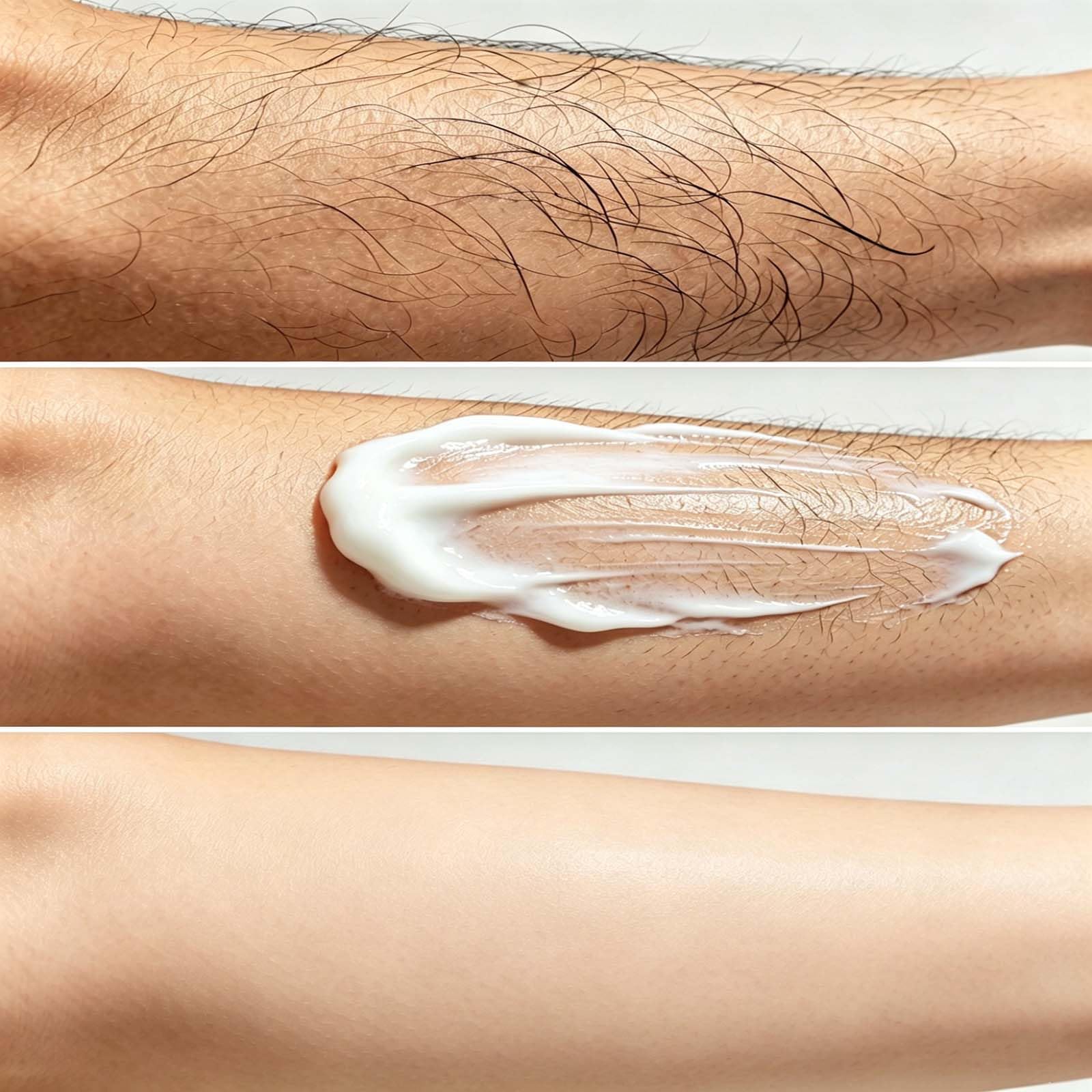 Crema di depilazione lenitiva per il viso per le donne, crema depilatoria rapida e indolore per pelli sensibili, depilazione delicata per le braccia,crema di depilazione ad azione rapida per le (5