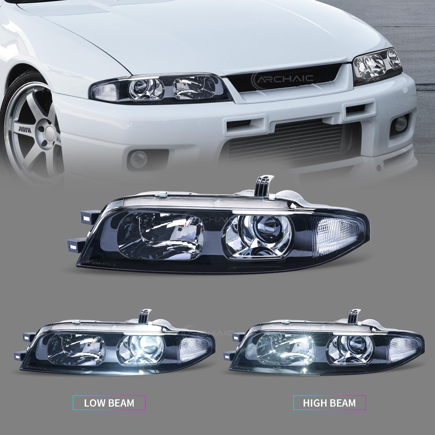 Amazon.com: Archaic Headlights Assembly Compatible with 9th Gen