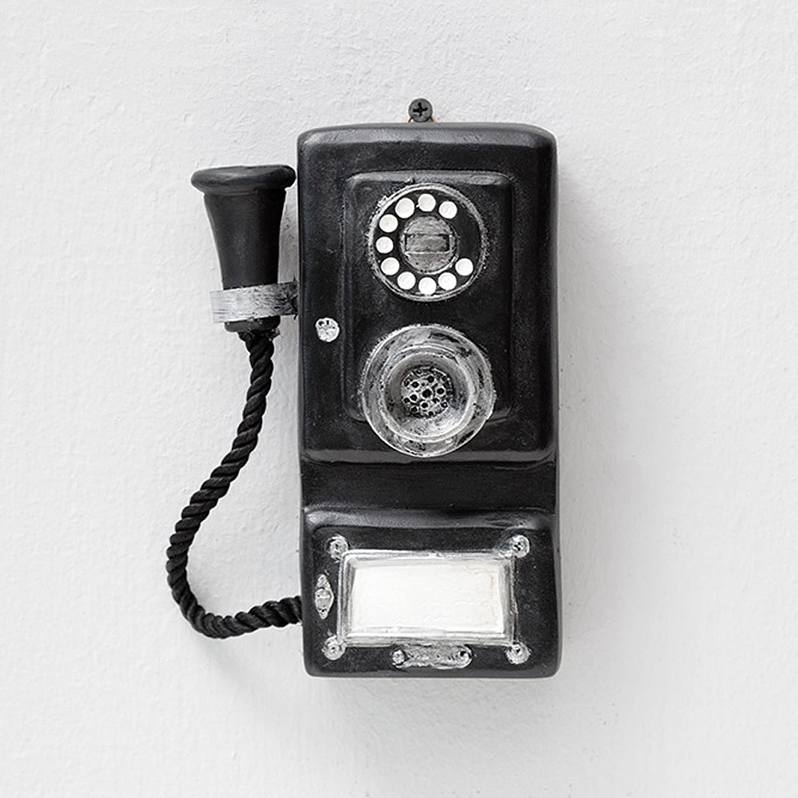Téléphones filaires anciens et modèle rétro décoratif pour mur