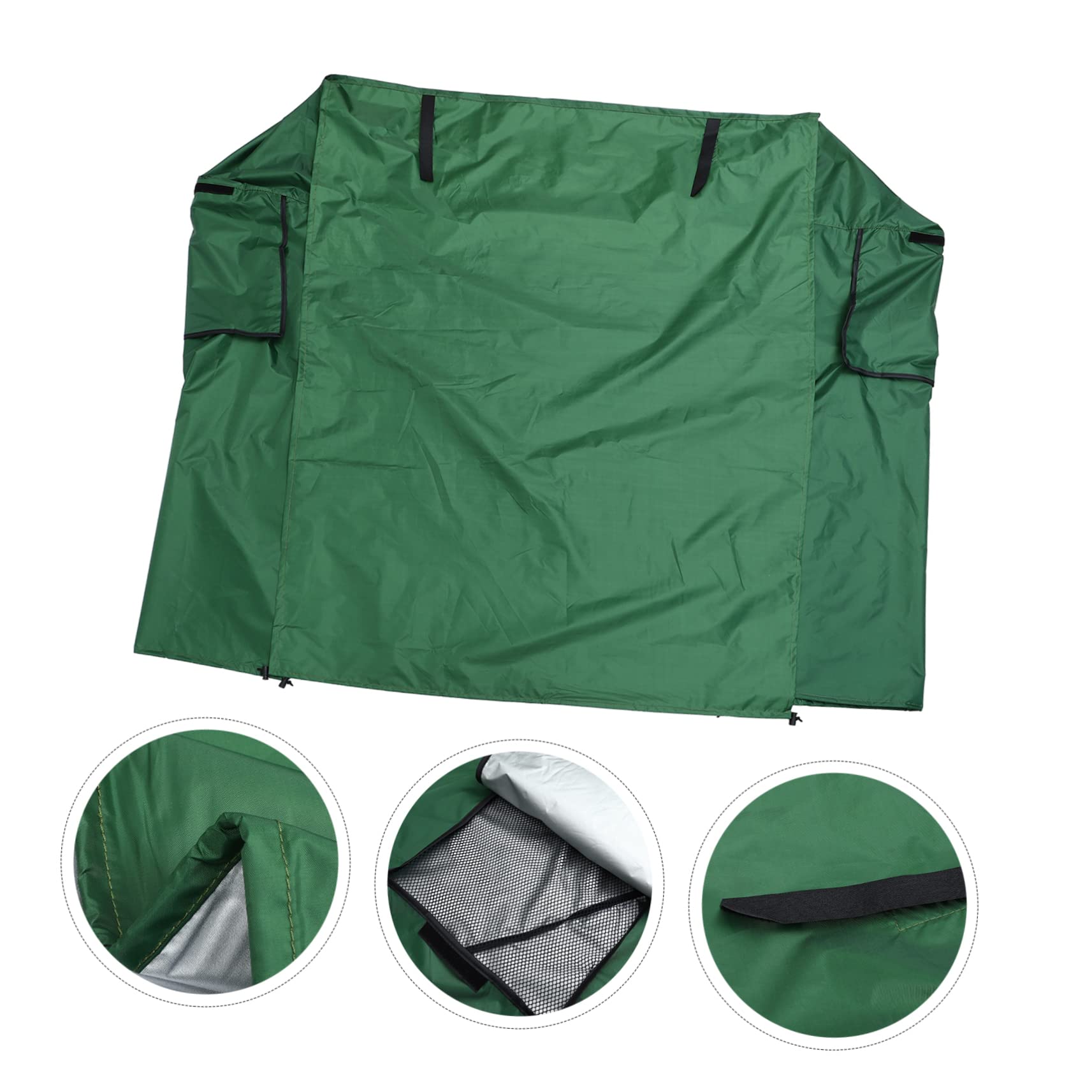 Vogelkäfigabdeckung für Draußen, Regenschutz aus Polyester, Grün