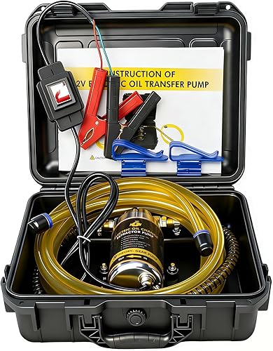 Juego de bomba de transferencia de aceite de 12 V 100 W, flujo rápido de 1-4 Lmin para engranajes, transmisión, cambios de aceite lubricante, bomba