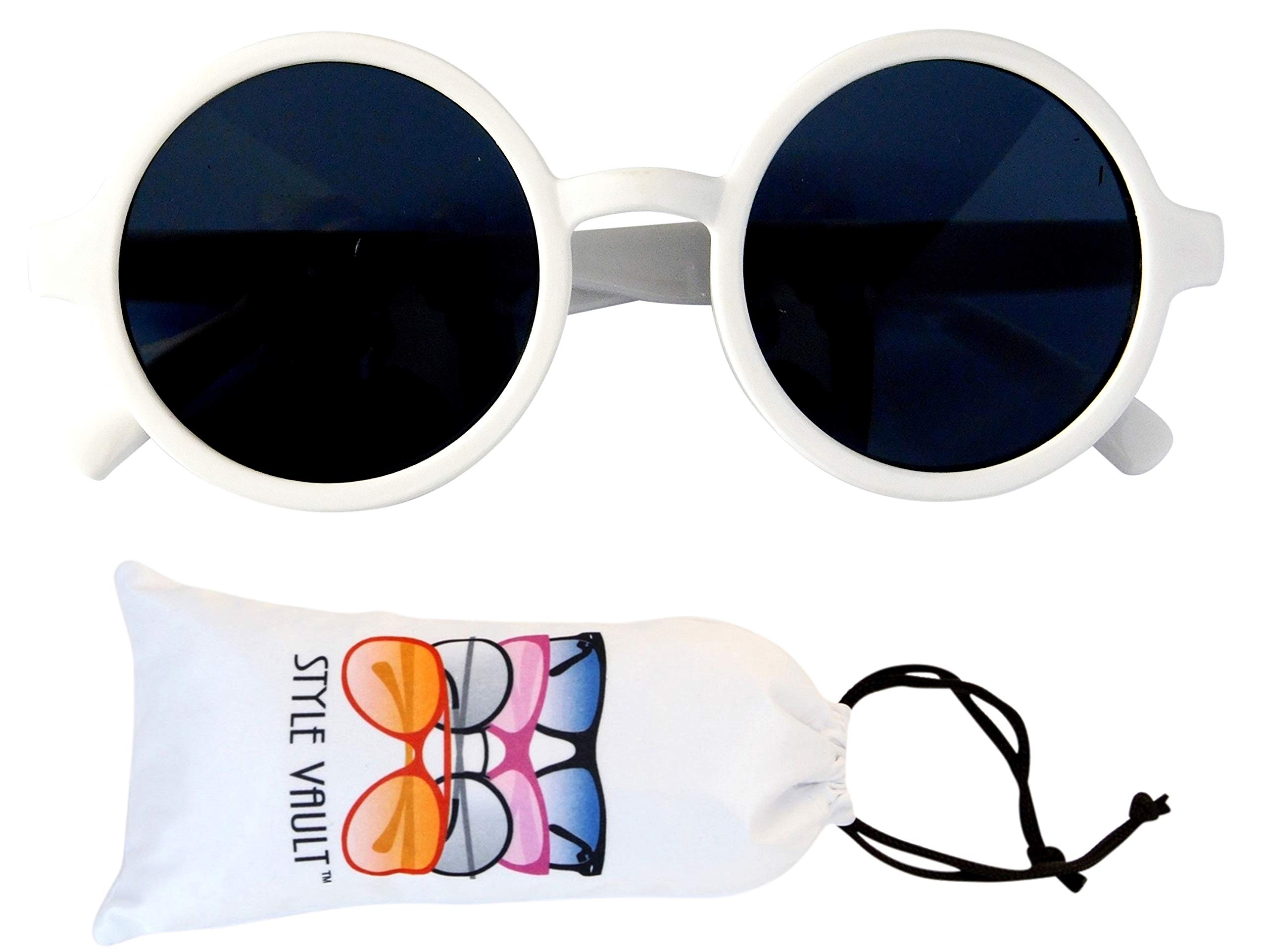 Style Vault Kd3008 Baby Infant Toddlers Age 0~24 Months Round Retro Sunglasses