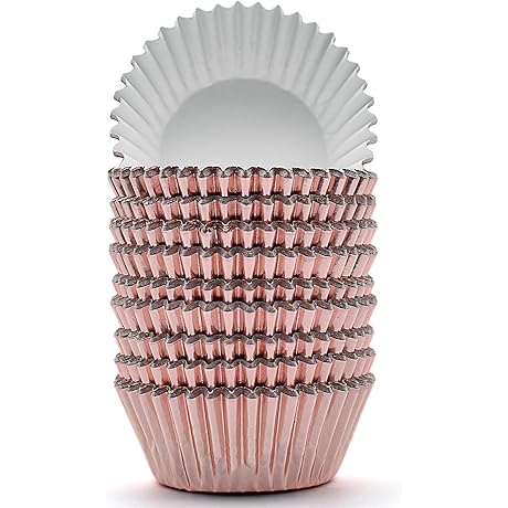 Standard Rose Gold Foil Cupcake Liners