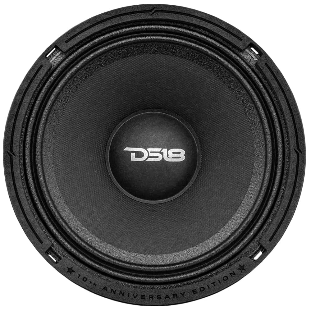 Set pour DS 18 PRO-68XA 1 Enceinte médium Grave, édition 10ème Anniversaire, 16,5 cm 165 mm 6.5", 250 Watt rms 500 Watt Max, 8 ohm, 96 DB, pour la Maison, 1 pièce + Montage faston