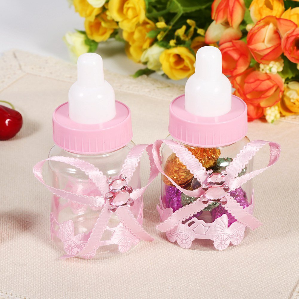 Alomejor Set di Bottiglie Uniche 50 Pezzi, Portafavori per Baby Shower