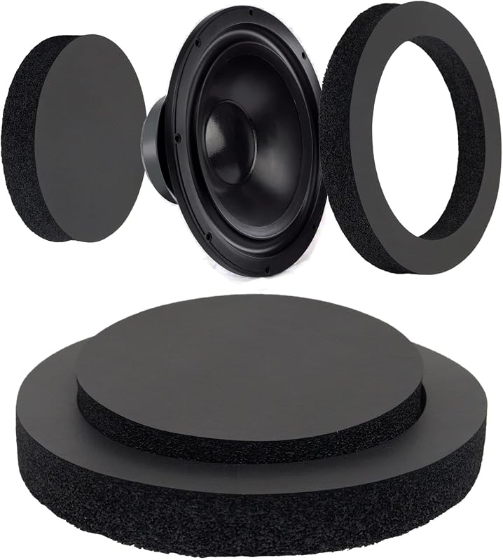 Anéis de espuma para alto-falante de porta automotiva BENLIUDH 6 a 6,5" – Kit com 4 unidades