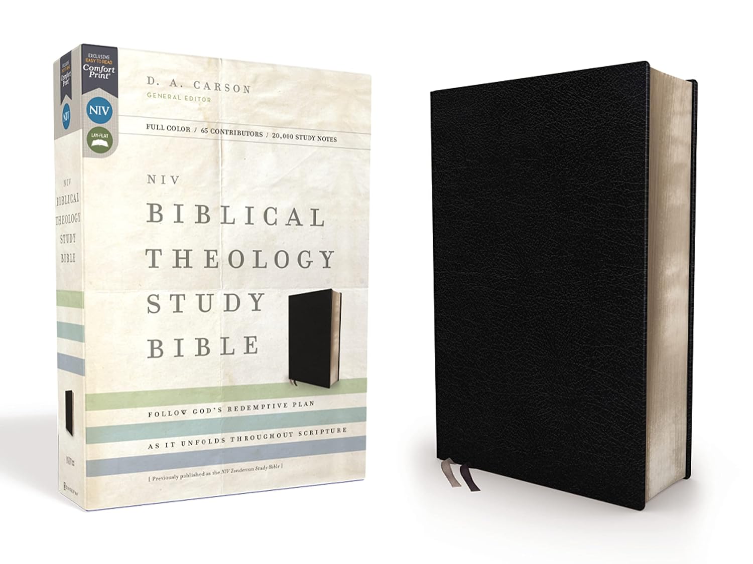NIV Bible Study Bible – Trace the Themes, Bonded Leather, Black