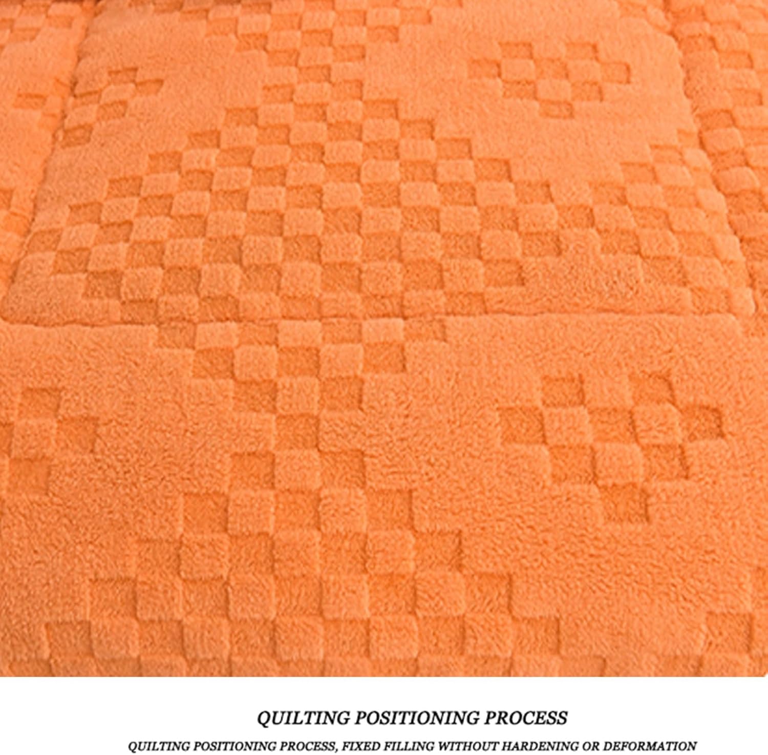 Thick and Warm Double-Sided Fleece Duvet, Winter Duvet, Solid Colour Down Duvet, Thick Core Winter Duvet (E, 150 x 200 cm/2.5 kg)