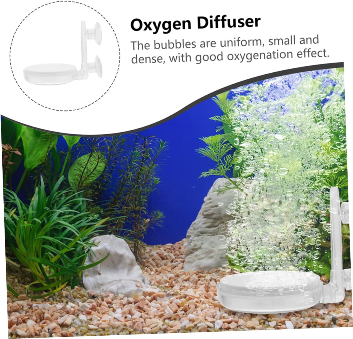Ipetboom 2sets Aquarium Bubble Stones Control Valve Fish Tank Oxygen Levels Create Stunning Underwater Scenes Air Pump Accessories for Healthy