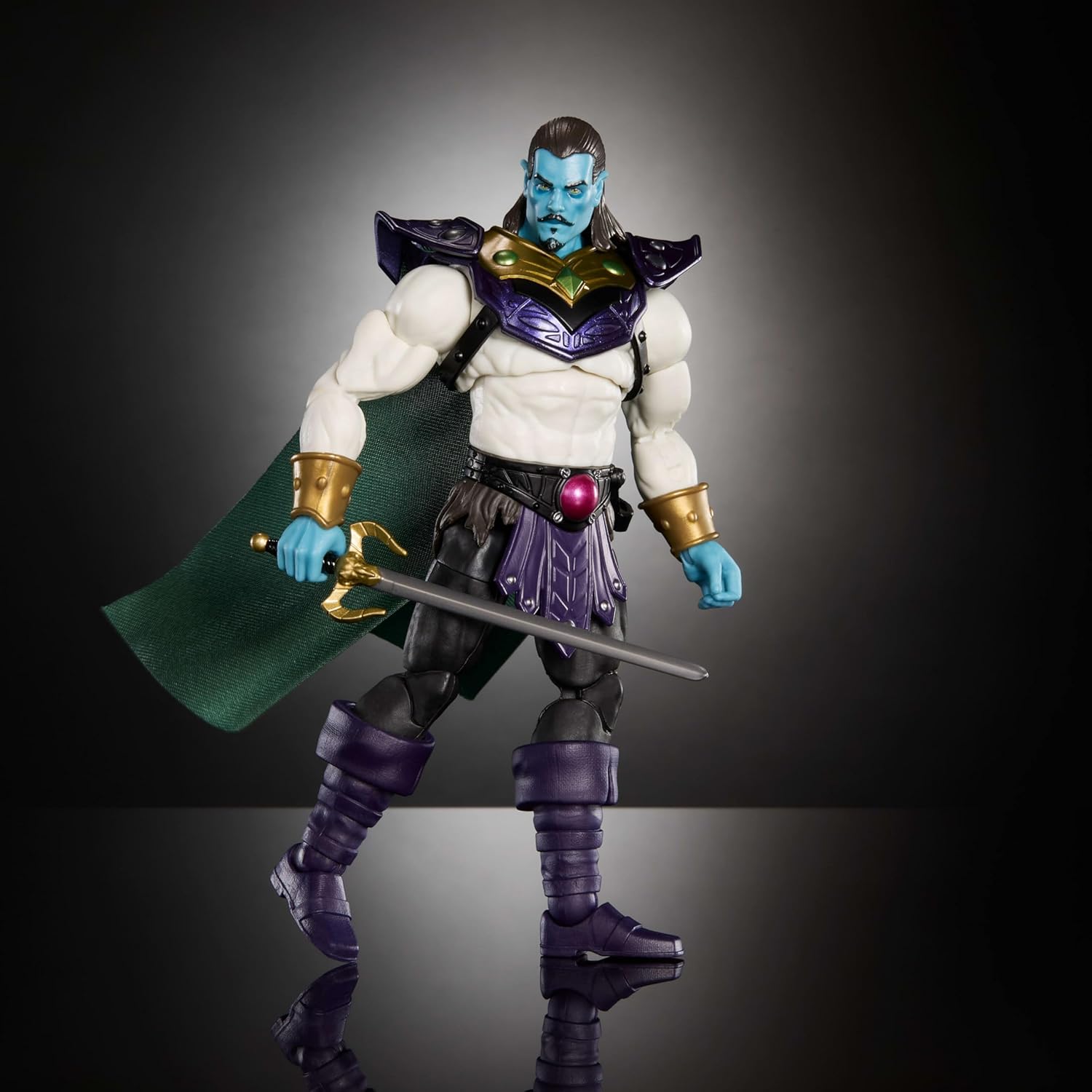 Masters of The Universe Masterverse Action Figure Keldor New Eternia, 7 Inch Motu Toy, 30 Points Articulation, Extra Zombie Head & Sword & Holster