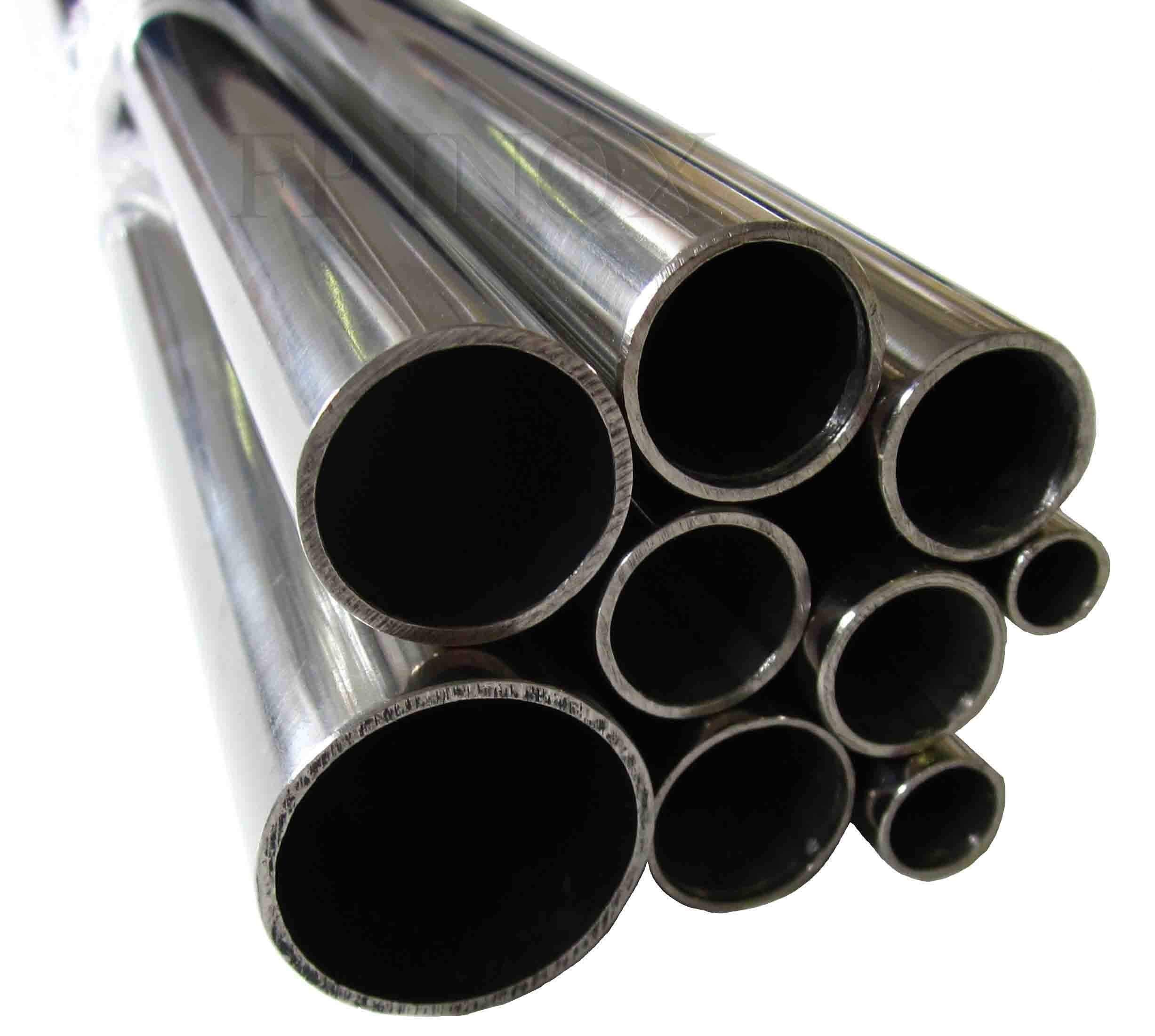 (lote de 2 tubos) Tubo Acero Inoxidable 25 mm x 1,5 mm x 1 metro polimiroir acero inoxidable 304 – A2