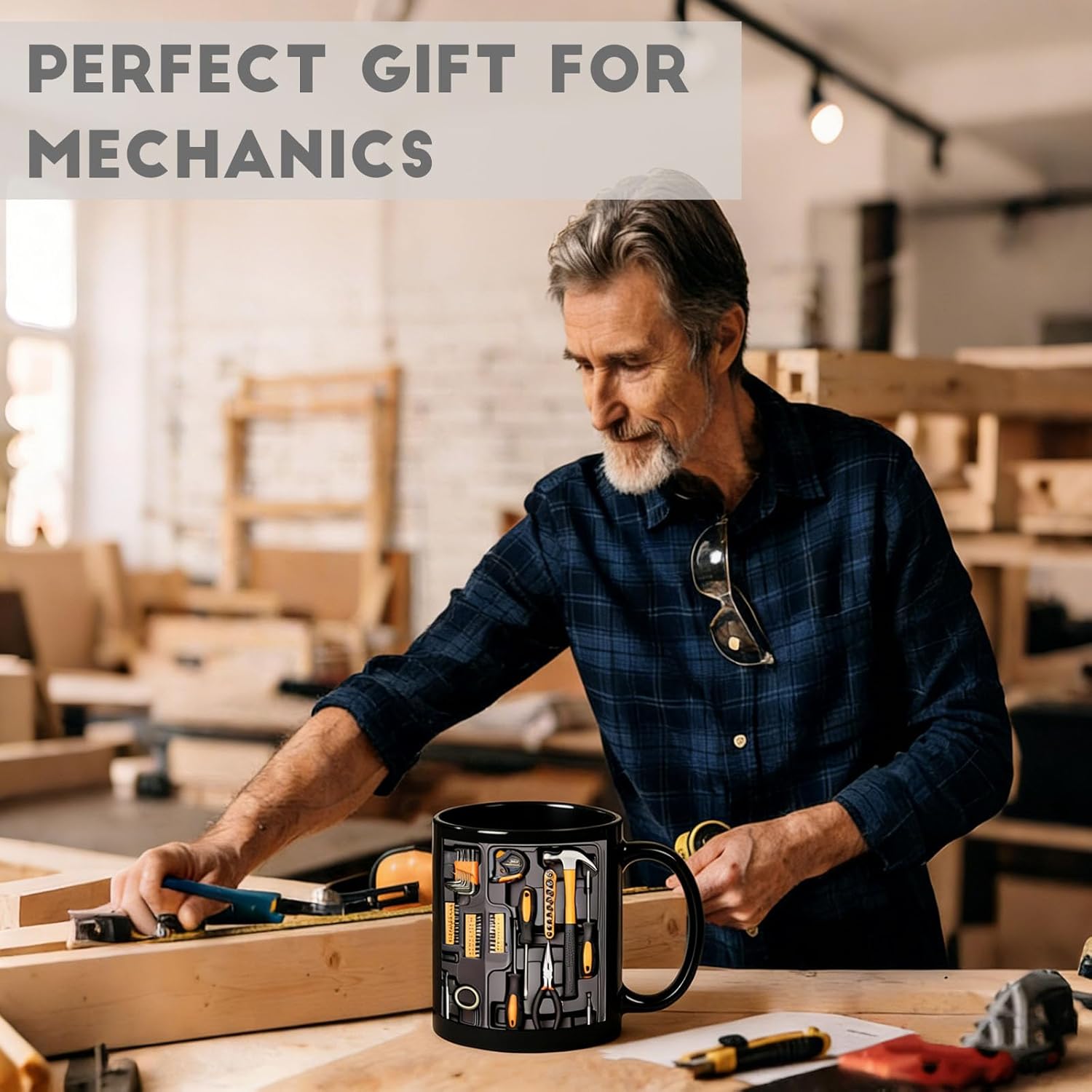 Mechanic Toolbox Mug, Tool Kit Mug 12 Oz for Coffee Milk, Toolbox Coffee Mug for Mechanic Car Lovers Creative Design Ceramic Mug - Image 5