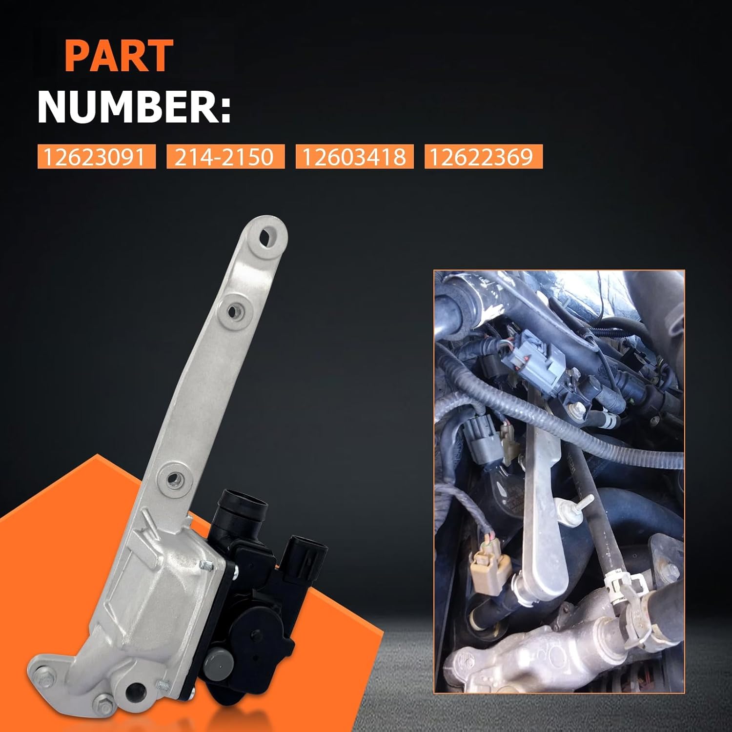 214-2150 Secondary Air Injection Check Valve Kit with Retainers & Bolts, Compatible with Chevy, Buick Lacrosse Regal, G-MC Terrain, Saturn Aura and Pontiac G5 G6 2009-2012, Replace 12623091, 2142150