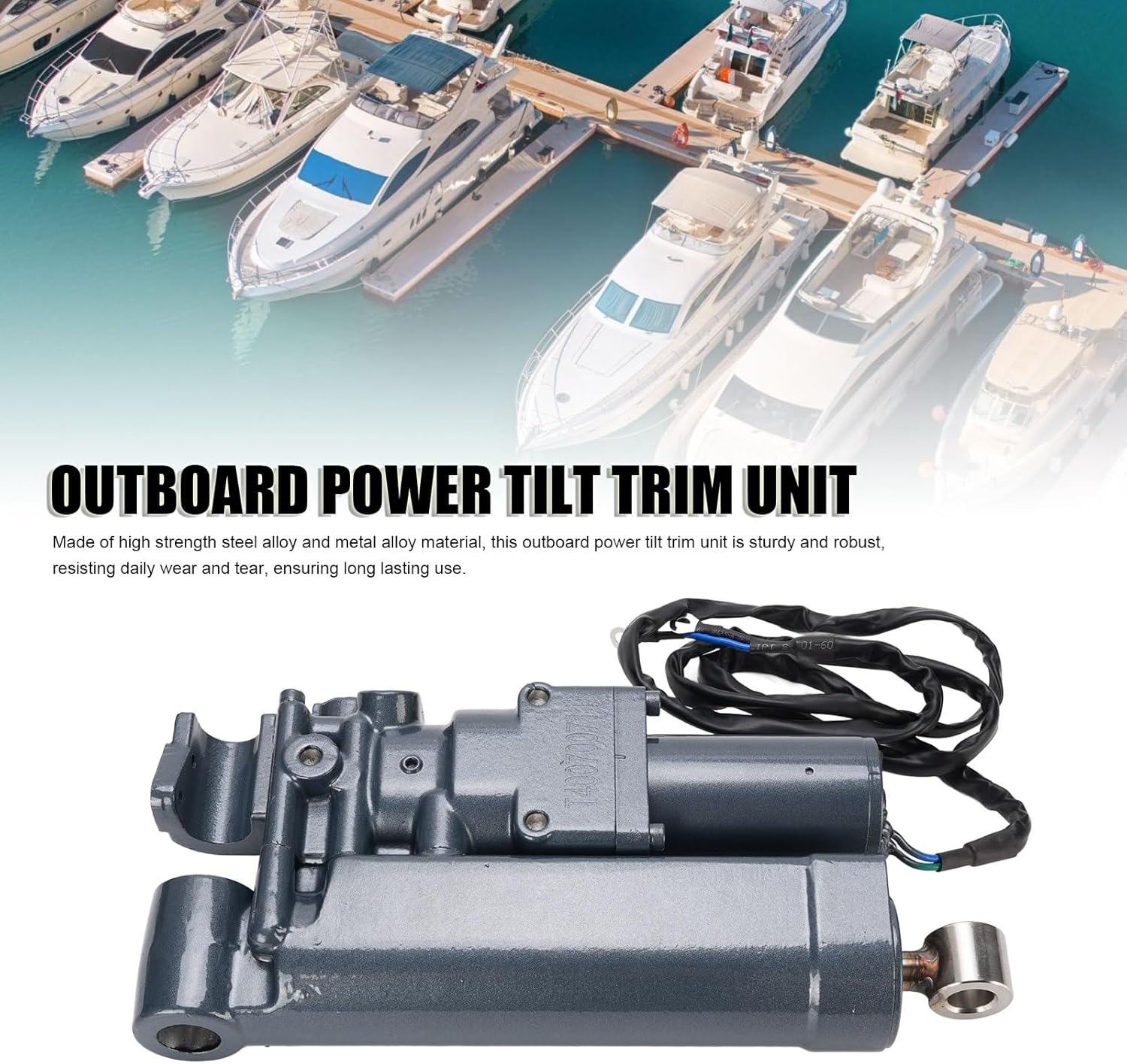 aqxreight Outboard Power Tilt Trim Unit Assmebly 65W 43800 02 4D Enhanced Performance Metal Replacement for F25 F30 4 Stroke Outboard Engine