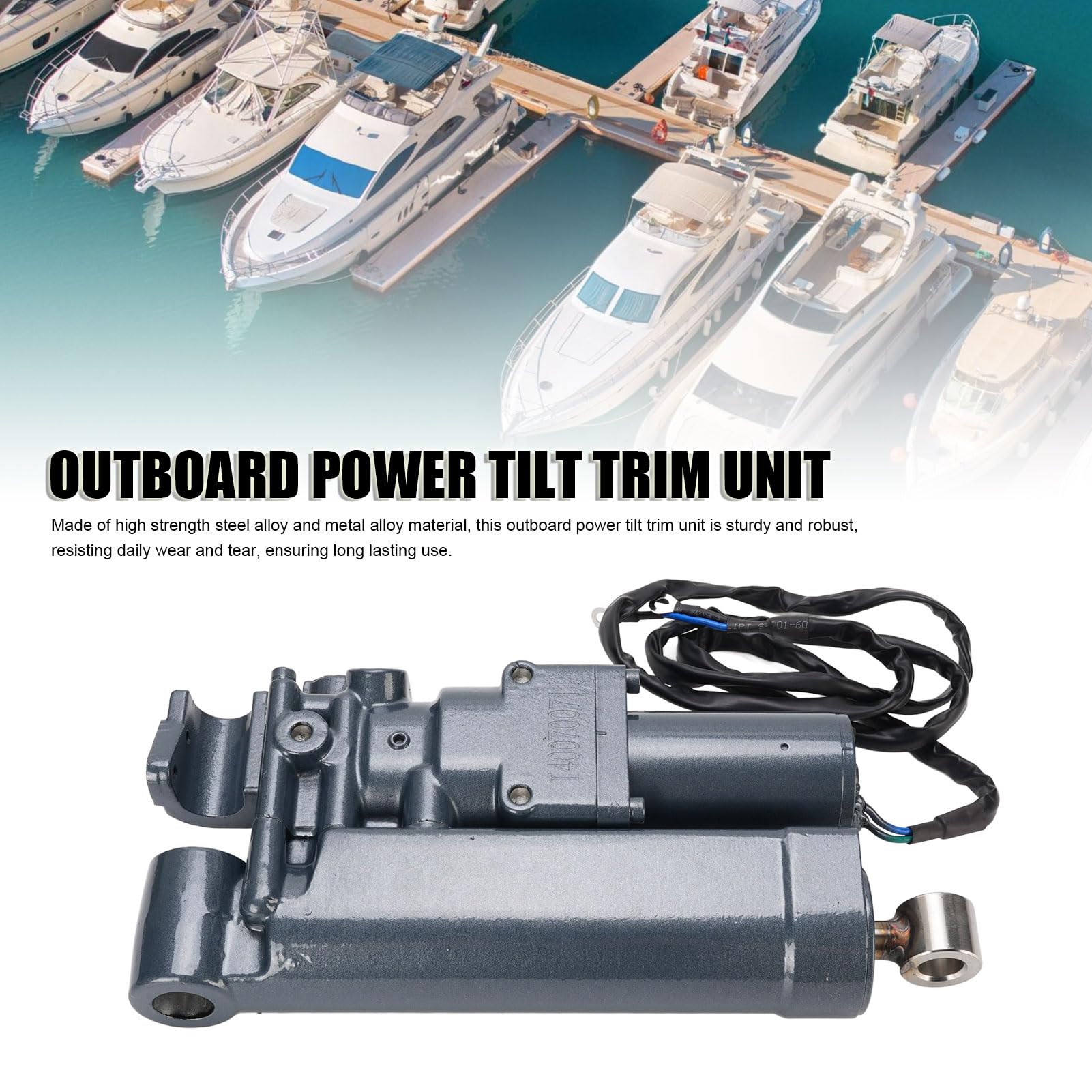 unità di Inclinazione Elettrica Fuoribordo Potenziata in Metallo 65W-43800-02-4D per Motore Fuoribordo F25 F30 a 4 Tempi Adatto per Progetti di Restauro