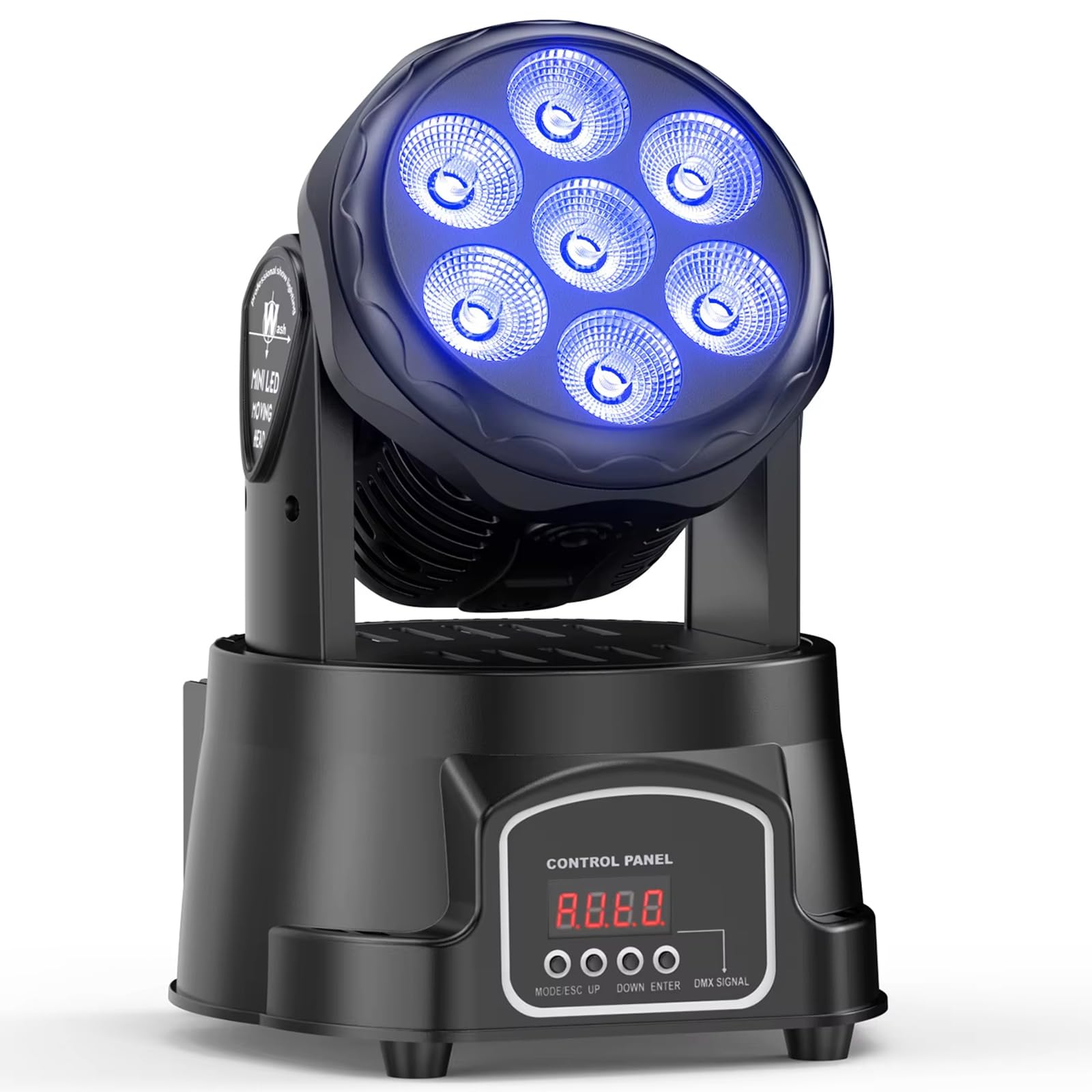 Ruchome głowy dyskotekowe 7x15W LED 9/14CH DMX512 Oświetlenie sceniczne, 4 w 1 RGBW Profesjonalne światło efektowe do dyskoteki, DJ, imprezy, muzyki, tańca, klubu