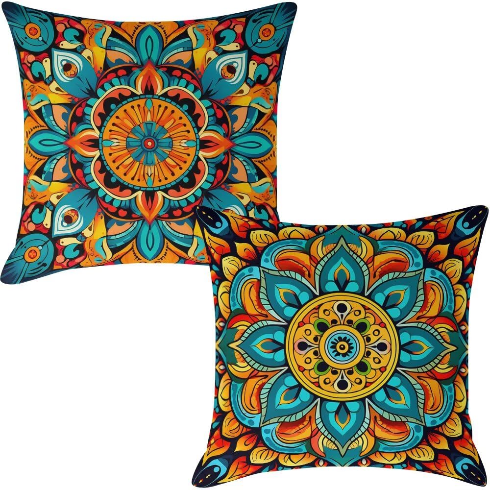 Aksamitna poszewka na poduszkę 65 x 65 cm, 2 sztuki w zestawie, dekoracyjna poszewka na poduszkę w stylu vintage, poduszka na sofę, na sofę, łóżko (IU27)