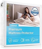 Linenspa Twin Waterproof Mattress Protector Fitted Sheet Style - Breathable, 100% Waterproof, Machine Washable, Fits Up to 14"