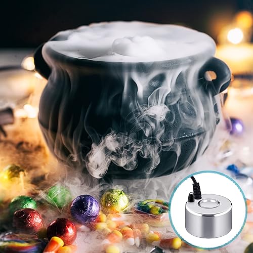 Miniatura 5 de 2 piezas de nebulizador pequeño ultrasónico máquina de niebla fuente de Halloween caldero Mister Fogger agua jardín estanque Foggers humidificador