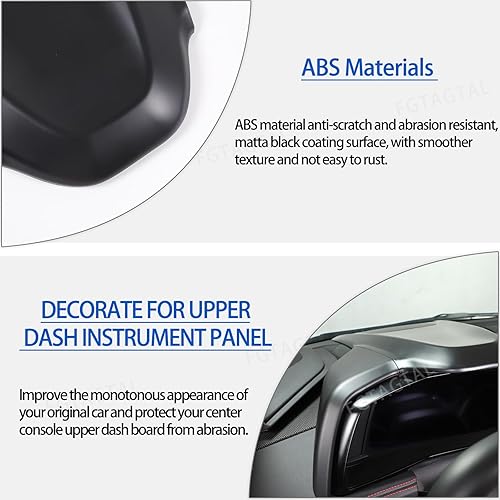 Miniatura 9 de Cubierta de panel de instrumentos interior superior para Chevrolet Corvette C8 Stingray 2020-2024, marco decorativo de tablero de instrumentos de