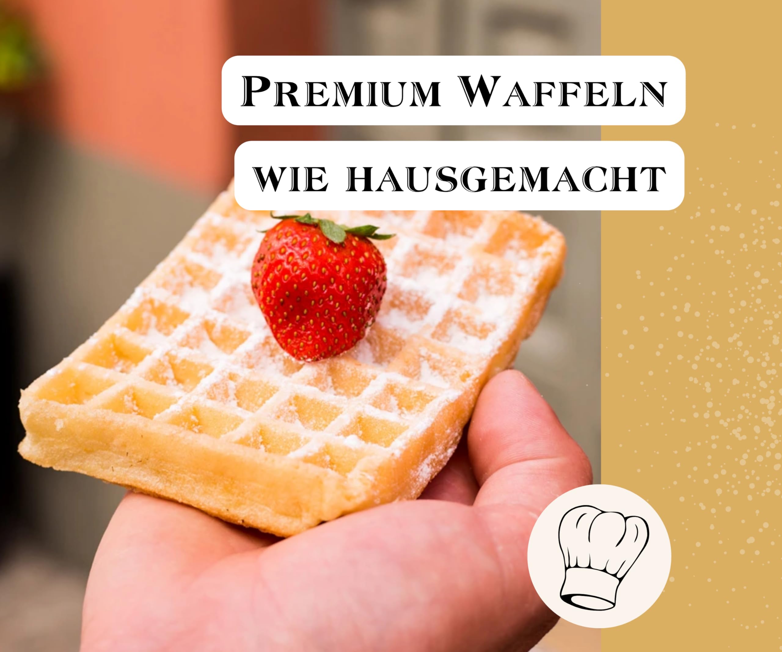 BEST BACK Premium Waffel Backmischung 5 kg, 5er Pack (1kg)