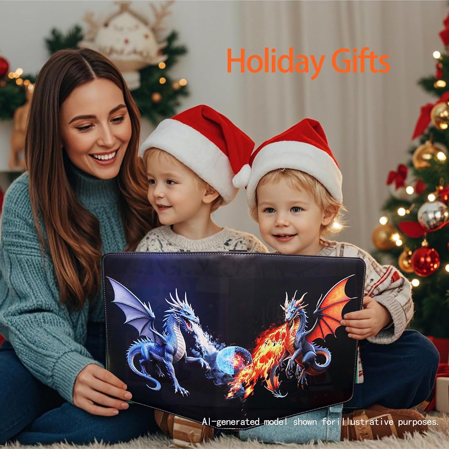 Deluxe Ice & Fire Dragon Trading Card Binder, 9-Pocket Zipper Album with 900 Side-Loading Pockets, Collectible Card Storage Album for Card Fans and Enthusiasts image 5