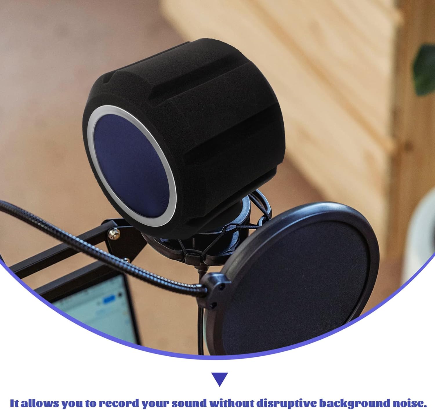 KICHOUSE Sponge Microphone Cover Lightweight Sound-absorbing Windscreen for Noise Reduction Recording Singing and Broadcasting for Microphones