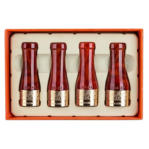 Juego de boquilla de cigarro para hombres y mujeres con soporte corto para cigarros (color rojo)