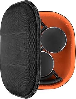 GEEKRIA Shield Headphones Case Compatible with AKG AKG Y50BT, Y500, Y45BT, Y400, Y40, Q460, N60NC, K 490NC Case, Replacement Hard Shell Travel Carrying Bag with Cable Storage (Black)