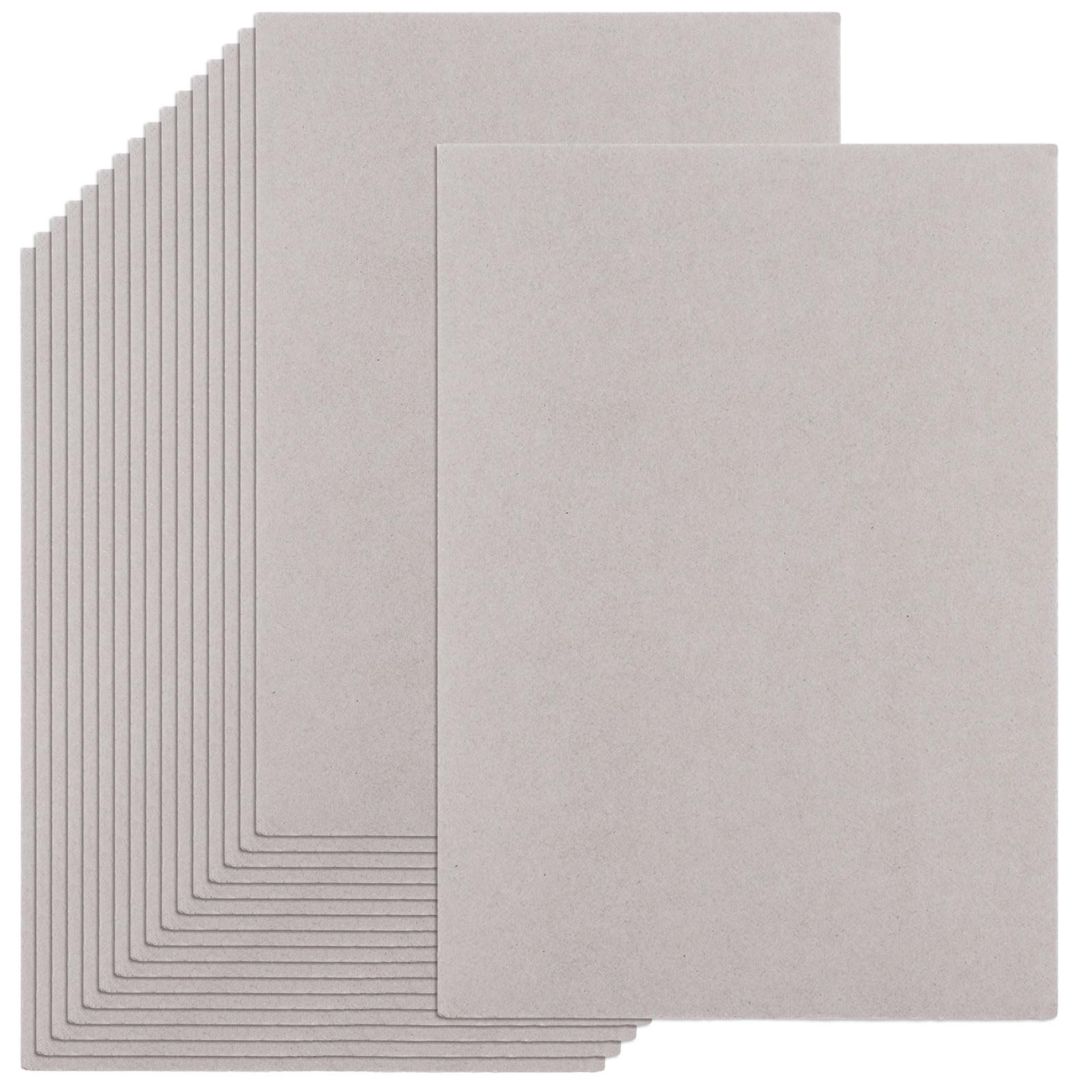 APACALI 50 Sheets A4 Greyboard, 1000 Micron Chipboard Sheets A4, Mount Board A4, Thick Cardboard for Model Making, Crafts and DIY Projects