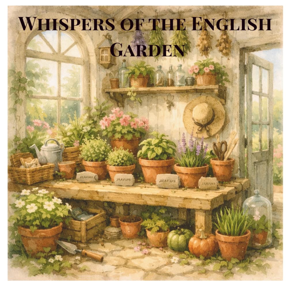 Whispers of the English Garden: A Reverse Watercolor Journey Through Blooming Cottages